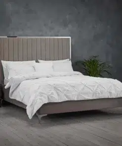 Berkeley Silver Trim Lined Bed Frame